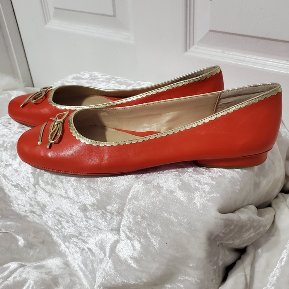 Aerosoles Burnt Orange Flats (CUTE) - Picture 3 of 5